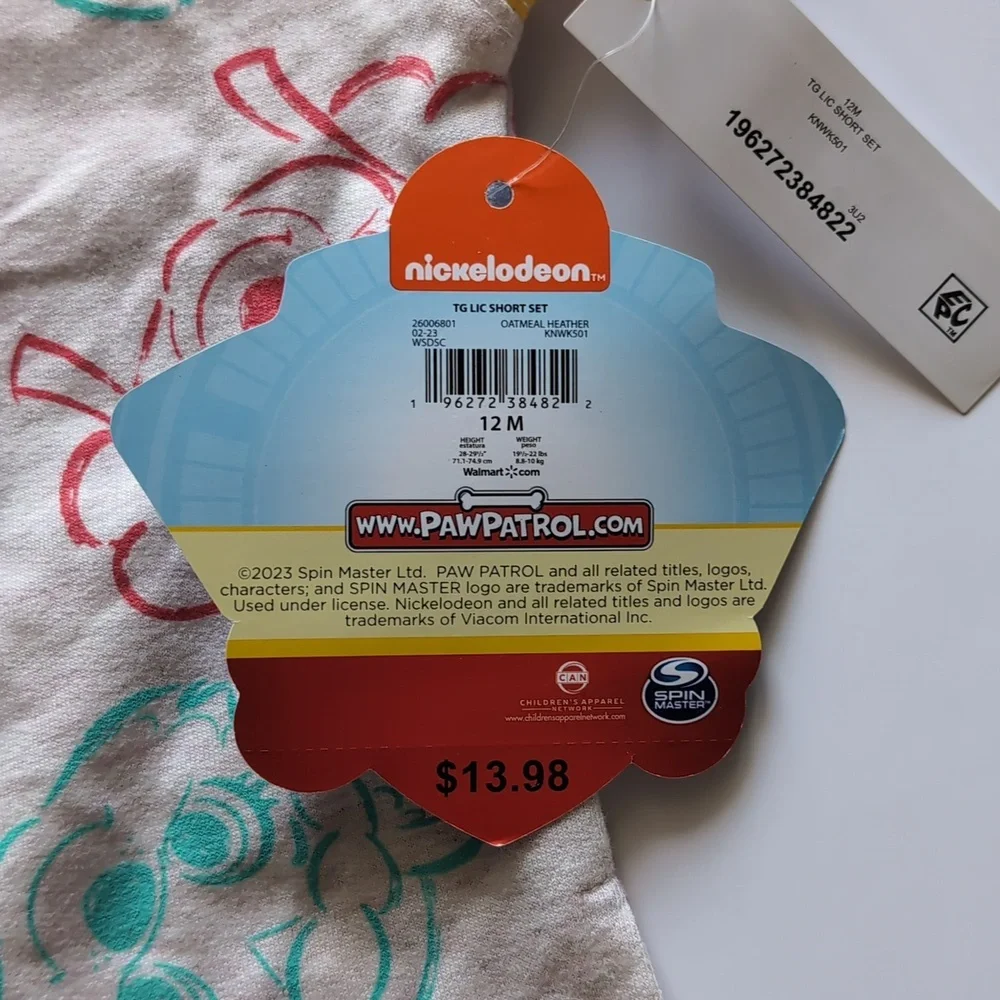 Paw Patrol 12 months Pup Power Tshirt and Short Set, Everest and Skye - Picture 6 of 11